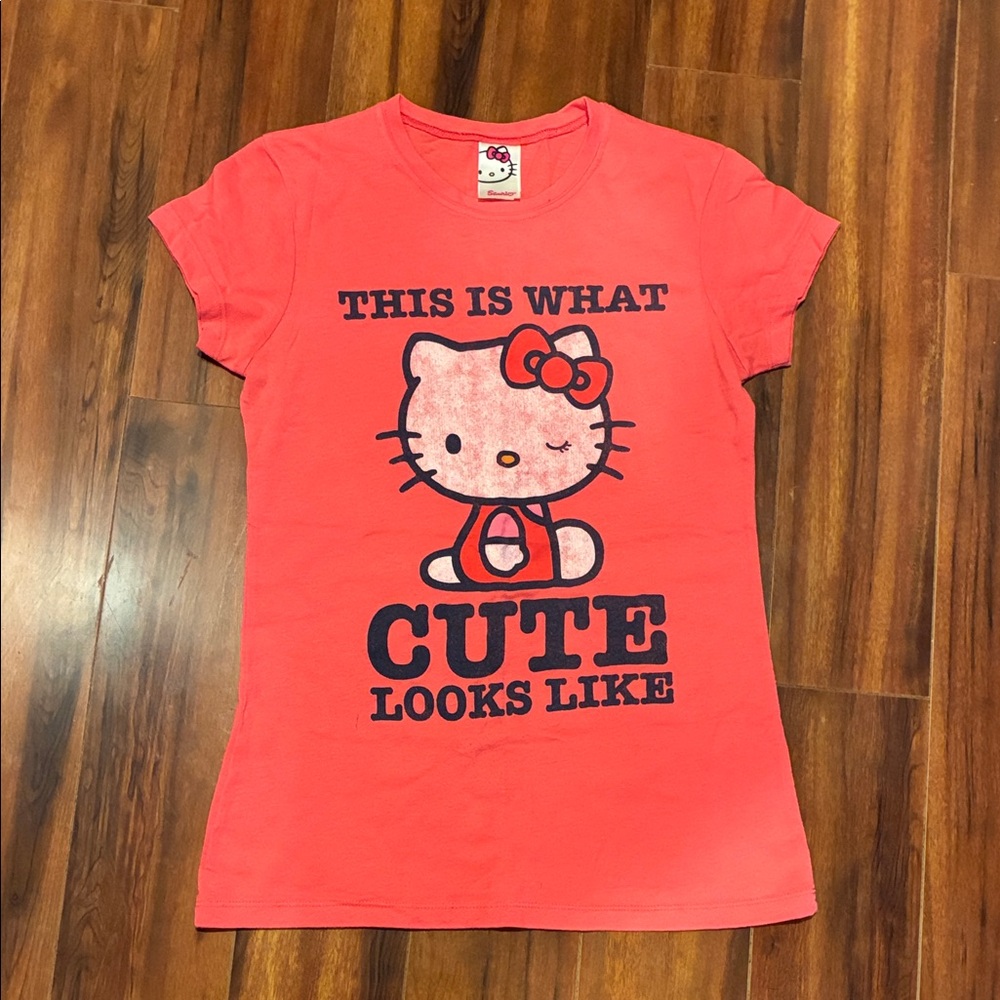 Hello Kitty Bright Coral Kids Tee